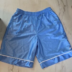 Vintage Nike Men's Light Blue Athletic Shorts